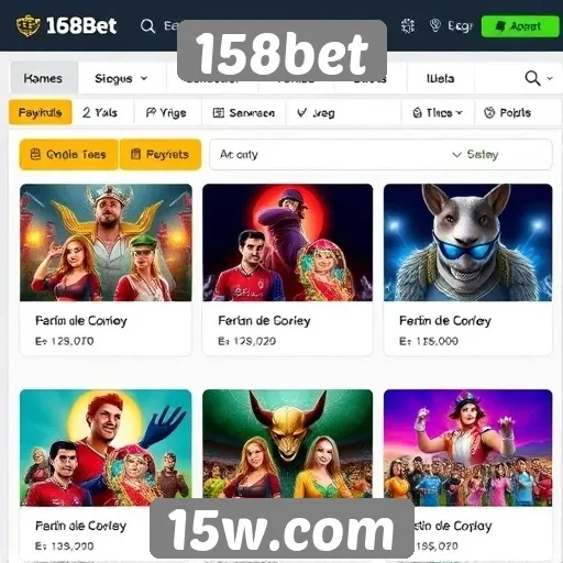 Análise das ofertas de jogos no site 158bet